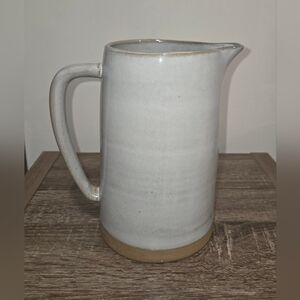 Hearth and Hand With Magnolia Stoneware Pitcher Gray Farmhouse  Joanna Gaines SE